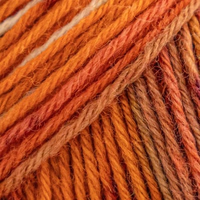 Brei-Haakgaren Luca-s – WoolenWalk Merino - 209 - Desert Heat - Oranje gemeleerd - bol van 50 gram