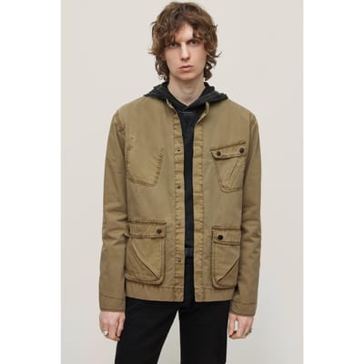 John Varvatos Dom M65 Jacket-inspired M Olive Maat: 52 | Legerjassen Outlet | Heren | Bruin