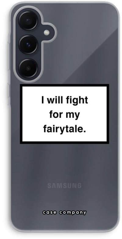 Case Company® - Hoesje geschikt voor Samsung Galaxy A55 hoesje - Fight for my fairytale - Soft Cover Telefoonhoesje - Bescherming aan alle Kanten en Schermrand