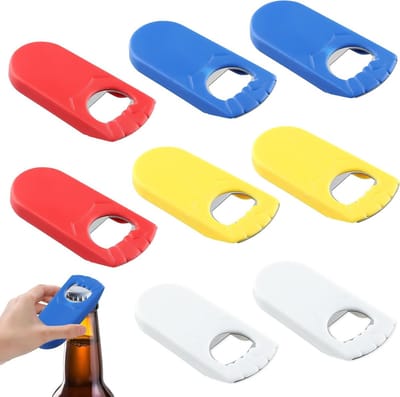 Set van 8 RVS Flessenopeners in 4 Kleuren, Perfect voor Bar, Restaurant en Thuisgebruik