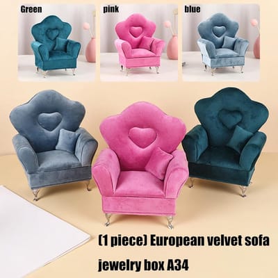 Sieraden Doos - Opberger Organizer - Sieraden Beschermen - Sofa Vorm - 19.5 cm - Groen