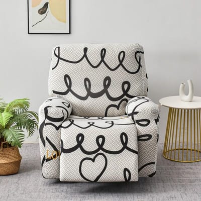Fauteuilhoezen Stretch Bankhoes Stoelhoezen Meubelbeschermer Fauteuilhoes voor Schommelstoel 1 Seater