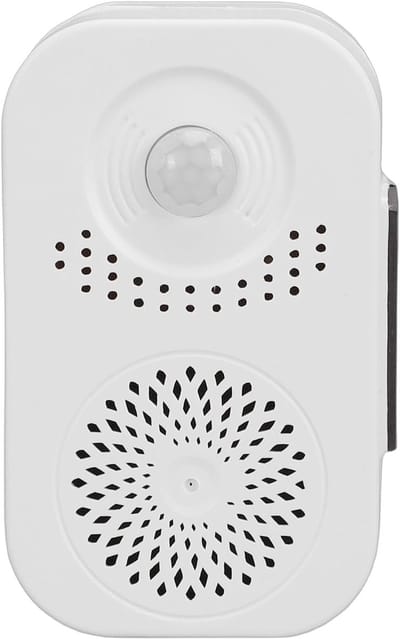 Deurbel met Sensor - Welkomstmelder - Gasten Ontvangen - Eigen Stem Opname - 12 x 7 x 5 cm - Wit