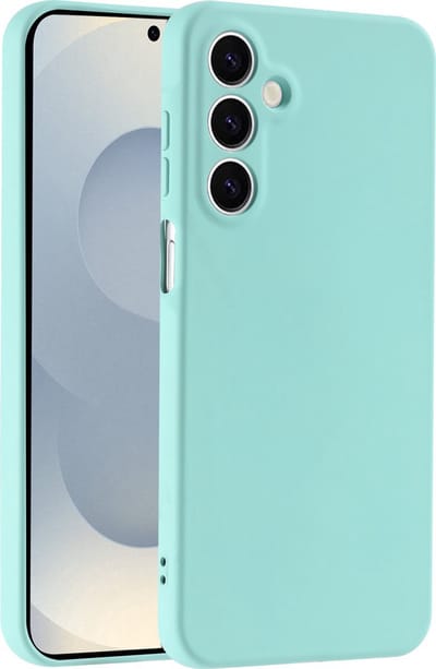 Hoesje geschikt voor Samsung Galaxy S25 hoesje zacht siliconen- Arara backcover - Mint Groen