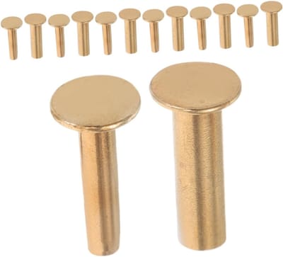 7 Paar Messing Snijgereedschap voor het Maken van Handvatten, Rivetten en Grip Schroeven voor DIY Projecten