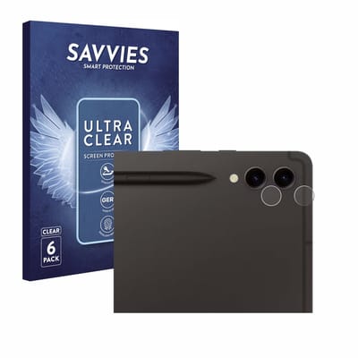 Savvies - Screenprotector voor Samsung Galaxy Tab S9 Plus WiFi (ALLEEN Camera Lens) - Folie Beschermfolie transparant 6 Stuks
