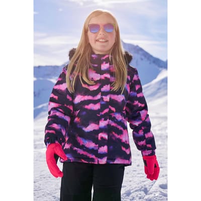 Mountain Warehouse Waterafstotend kinder/kinderjack Glacial Floral (Roze)