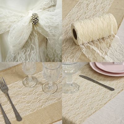 Dailygoods- Tafelloper 15 cm x 22 m - Decoratie - Tafelkleed - Bruiloft - Verjaardag - Polyester - Meerdere kleuren