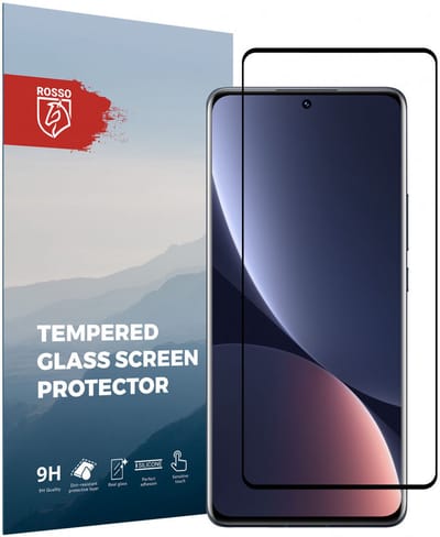 Rosso Xiaomi 12 Pro 9H Tempered Glass Screen Protector Zwart