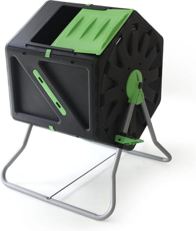 PALMAT® Professionele Compostmolen – Composter - XL Molen – Tuin en Huisafval - 105 Liter – Groen/Geel