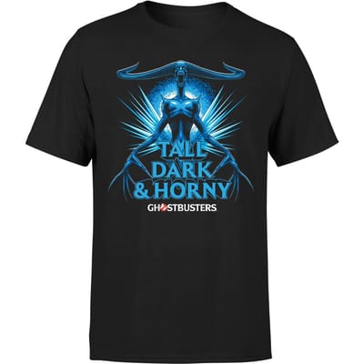 Ghostbusters Tall Dark And Horny Men's T-Shirt - Black - S