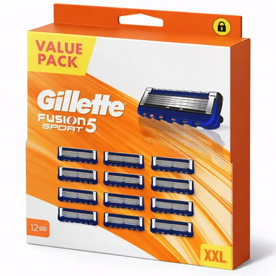 Gillette fusion sport navulmesjes 12 stuks