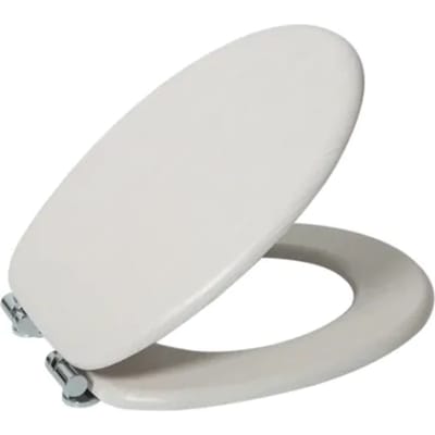 Aquavive Wc-bril - Mdf - Softclose - Verstelbaar - Wit Eik