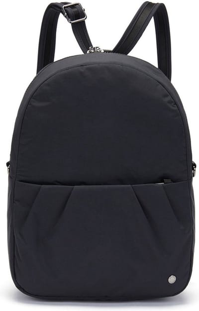 Pacsafe CX Backpack - Rugzak - 8,5L - RFID-blokkerend - Geschikt voor 13-inch laptop - Snijbestendige Rugtas - Verschillende Ophangpunten - Schoudertas Zwart