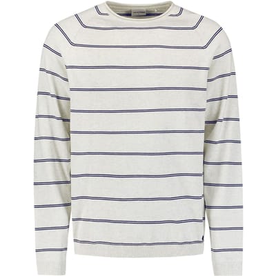 No Excess Pullover Crewneck Stripes Kit Maat: XXXL | Sweaters Outlet | Heren | Wit