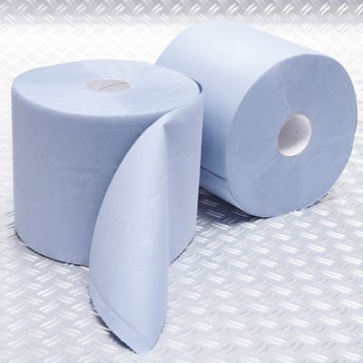 Datona® Papier rollen - 2 stuks - Blauw