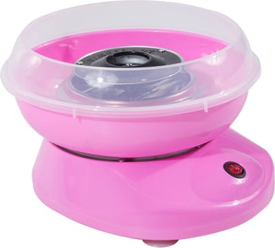 HOMCOM suikerspinmachine - 3 kleuren - met 10 bamboestokjes