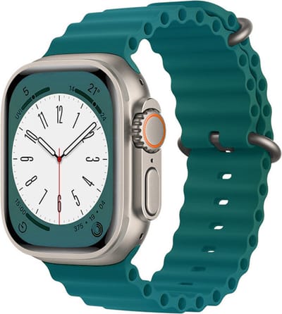 Techsuit - Watchband (W038) - Apple Watch 1 / 2 / 3 / 4 / 5 / 6 / 7 / 8 / SE / Ultra (42 mm / 44 mm / 45 mm / 49 mm) - Office Green