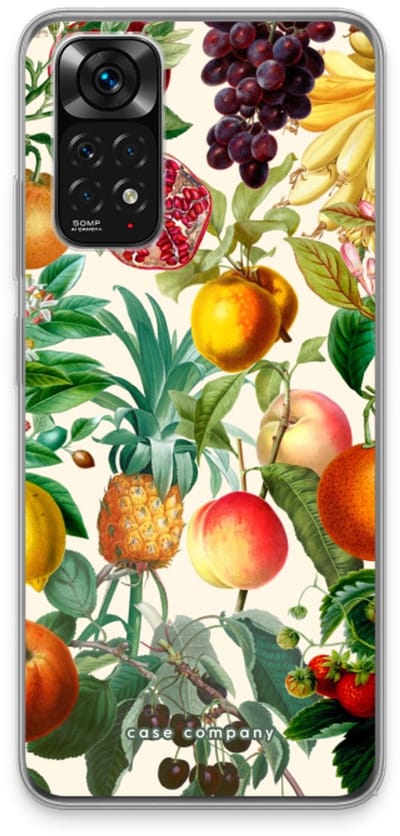 Case Company® - Hoesje geschikt voor Xiaomi Redmi Note 11 hoesje - Classic Flora - Soft Cover Telefoonhoesje - Bescherming aan alle Kanten en Schermrand