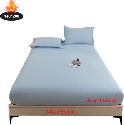 Bovista Waterdicht Hoeslaken - Beddengoed - Fitted Sheet - Bed - Hemelsblauw 140x200