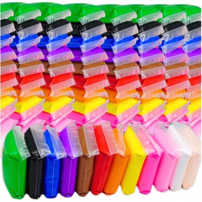 Piankolina plastic klei 108 zakjes schuim voor kinderen 3 jaar +