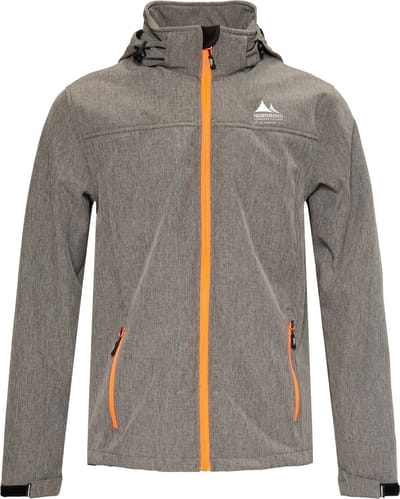 Nordberg Mats - Softshell Outdoor Zomerjas Heren - Grijs Melange - Maat M