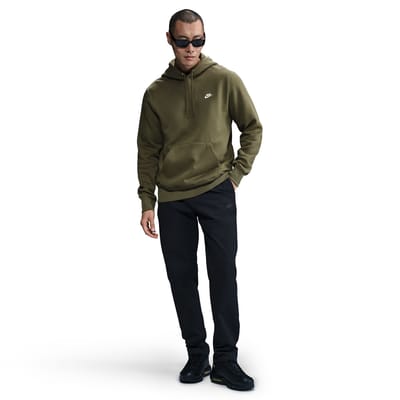 NIKE - m nk club bb po hoodie - Hoodie heren - Bruin
