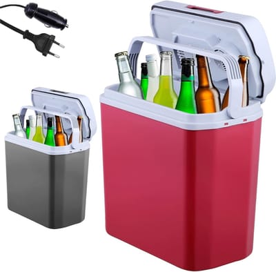 SVN®Elektrische Koelbox - Koelbox Auto - Mini Koelkast - Rood - 40cm x 24cm x 43cm
