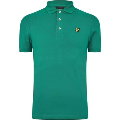 Lyle & Scott Heren Geborduurd Logo Katoenen Poloshirt (Groen)