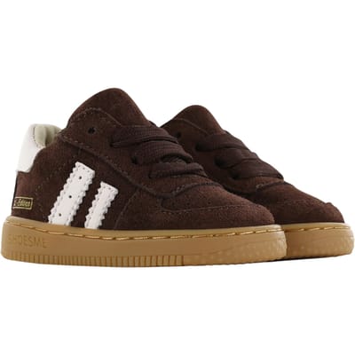Shoesme Bruin Suède Sneakertje - Sneakers Kinderen - Unisex - Brown - Suède - Maat 21