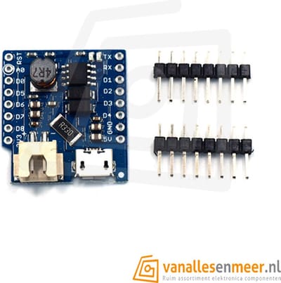 WeMos D1 Mini Li-ion Batterij Shield