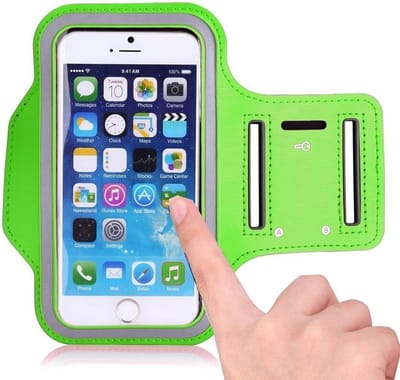 Igoods Sportarmband - Universeel hoesje - Sportband - Sport armband - Hardloop telefoonhouder - Groen