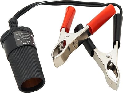 Accuklemmen met Sigaretten-aansteker Plug - 12 en 24 Volt
