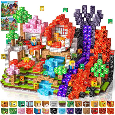 Magnetische Bouwstenen 100 PCS 2CM, 3+ STEM Montessori Zintuiglijk Speelgoed, Magnetische Tegels voor 3 4 5 6 7 8 9 10 11 12 8-12 Jarige Jongens & Meisjes Verjaardagsgeschenken