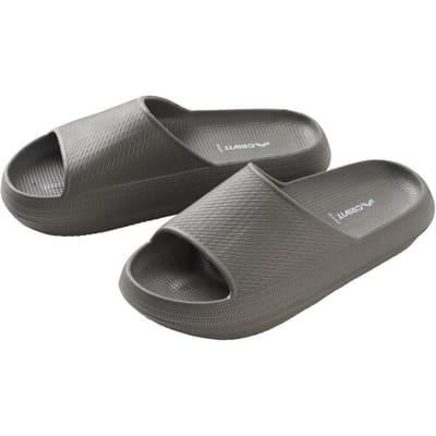 CRIVIT Heren badslippers (Grijs, 40/41)