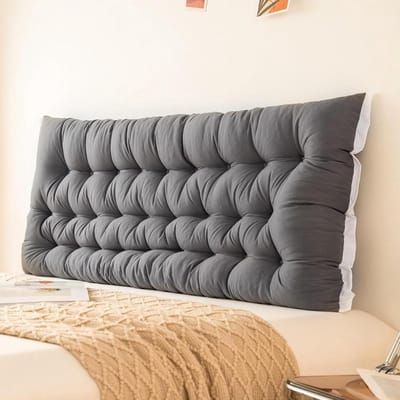 Leeskussen - Rugsteun Kussen - Ontspannen Lezen - Ergonomisch Ontworpen - 150x50x5cm - Grijs