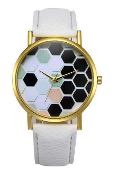 Hidzo Horloge Geneve Platinum ø 37 mm - Bruin - In horlogedoosje