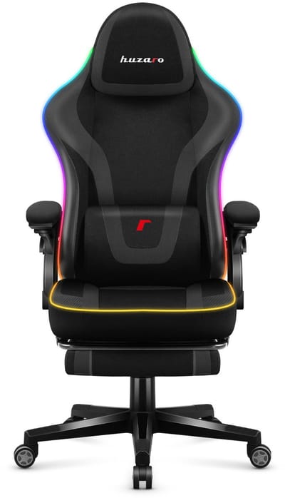 Huzaro - Force 4.6 Black RGB Smart - Gaming stoel