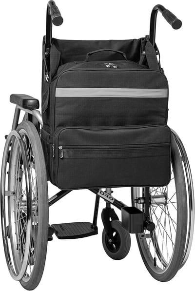 Universele Tas voor Rolstoel en Rollator - Antraciet Rugzak Stijl