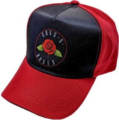 Guns N' Roses - Rose Baseball pet - Rood/Zwart