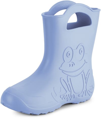 Ladeheid LA-CA-FrogWomen Dames Regenlaarzen - Rubber Laarzen - EVA - Kikker - Lichtblauw - 36/37