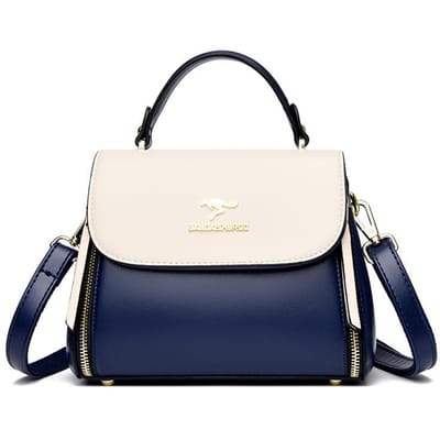 Dames Tas Nieuwe Stijl Moedertas Trendy Enkel Compartiment Crossbody Tas Atmosferische Splicing Middenleeftijd Dames Tas Praktische Schoonmoeder Handtas white
