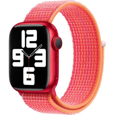 Apple Watch geweven sportbandje -  Voor Apple Watch 3/4/5/6/7/8/SE 38/40/41mm - Rood