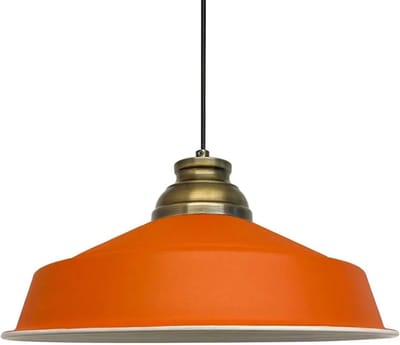 Bamyum Asletl Industriële Oranje Hanglamp Van Metaal