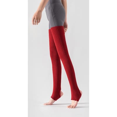 Bandes de jambe de yoga Automne Hiver Chaud Couvre-pieds pour femmes Exercice Fitness Couleur unie Tricoté Longues chaussettes Pas au genou Chaussettes de sport 35-39 brown