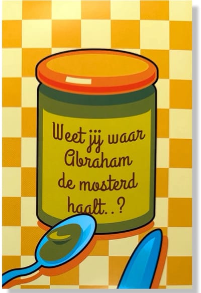 Hoera 50 jaar! Luxe verjaardagskaart Abraham - 12x17cm - Gevouwen Wenskaart inclusief envelop - Leeftijdkaart