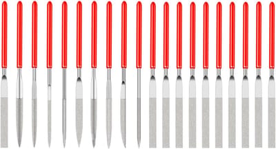 Mini Diamantvijlen - Naaldvijlen Set - Precisie Slijpen - Antislip Handgrepen - 20 Stuks - Niet Van Toepassing