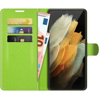 Just in Case Galaxy S22 Ultra TPU Portemonnee Hoesje Green