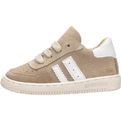 Shoesme Taupe Suède Sneakertje - Sneakers Kinderen - Unisex - Taupe - Suède - Maat 21