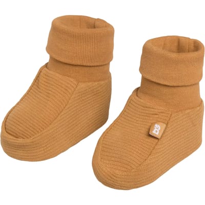 Baby's Only Slofjes Pure - Caramel - 3-6 mnd - 100% ecologisch katoen - GOTS